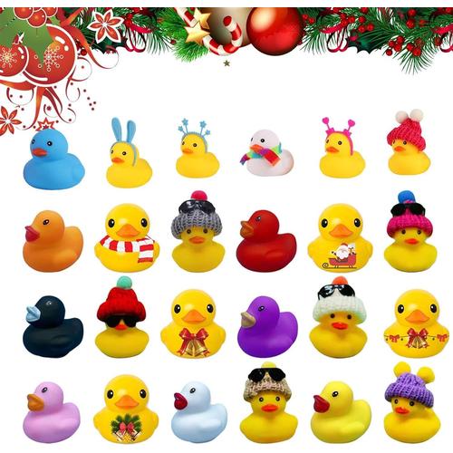 Calendrier de l'Avent en forme de canard pour enfants - Jouets de décoration saisonnière pour filles, petites-filles, petites amies, petits amis, épouses, amis