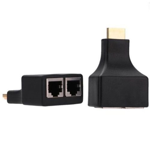 2 pièces/ensemble HDMI à double Ports RJ45 câble réseau Extender plus par Cat5e/Cat6 câbles 1080p pour HDTV HDPC PS3 STB 30m