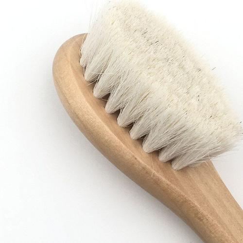 Doux Bébé Brosse Manche En Bois Brosse Bébé Cheveux Peigne Infantile Peigne Tête Masseur Masseur Bébé Naturel Brosse À Cheveux Bébé Soins