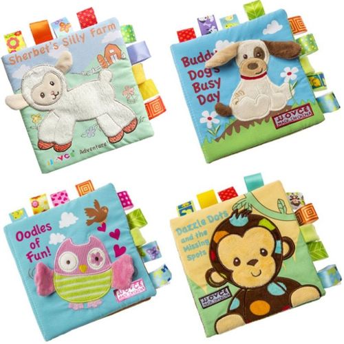 Animal Style Singe/Hibou/Chien Nouveau-Né Bébé Jouets Apprentissage Éducatif Enfants Tissu Livres Mignon Infantile Bébé Tissu Livre Hochets Jouet