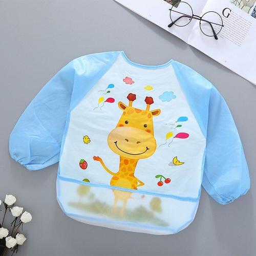 Tablier Imperméable À Manches Longues | Bavoirs Pour Bébés Mignons? Tablier Pour Enfants Alimentation? Vêtements À Smock Burp? Vêtements Pour Tout-Petits? Manger Doux