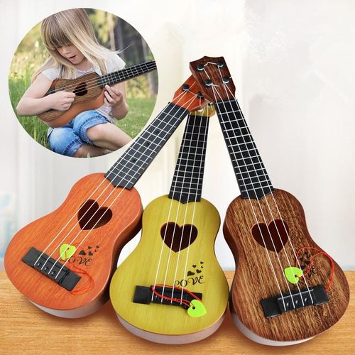 39 Cm/44 Cm Mini Ukulélé Simulation Guitare Enfants Instruments De Musique Jouet Musique Éducation Développement Enfants Anniversaire Noël Cadeau