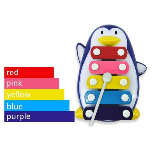 1 Ensemble Bébé Jouets Enfants Jouets Pingouin 5-Note Xylophone Jouets Musicaux Jouets Éducatifs Cadeau Pour Fille Et Garçon