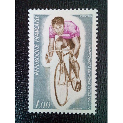 Timbre France Yt 1724 Gap, France. Championnats Du Monde De Cyclisme 1972 ( 030804 )