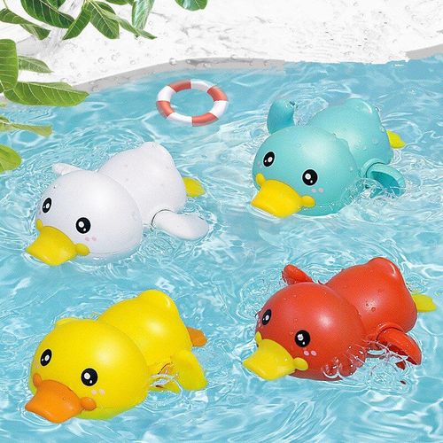 1 Pièces Été Bébé Bain Jouet Bateau À Rames Canard Bain Bain Flottant Eau Remontage Chaîne Bébé Enfants Classique Jouets Cadeaux