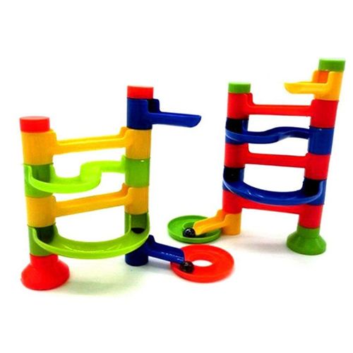 1pc Perle Courir Jouets Pour Enfants Enfants Bricolage Blocs De Construction Éducation Orbite Balle Piste Course Jeu Tour Construction Jouets Aléatoire