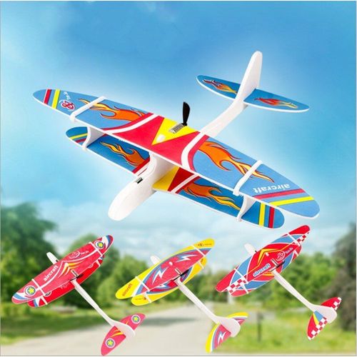 Eva Mousse Main Jeter Avion En Plein Air Lancement Planeur Bricolage Avion Enfants Cadeau Jouet Livraison Directe