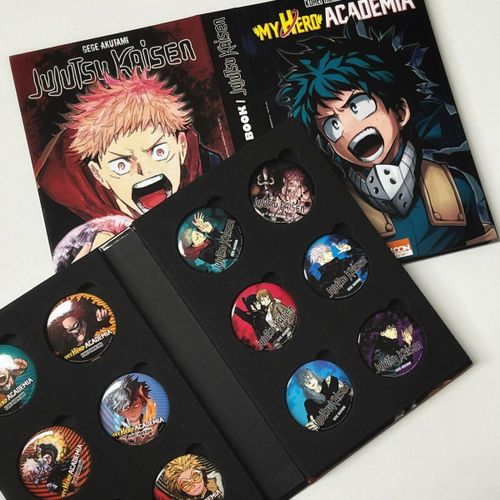 Coffret De 12 Badges My Hero Academia & Jujutsu Kaisen Ki-Oon