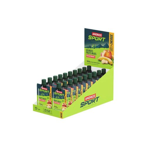 Gourdes De Fruits Mixés Vitaminées (20x90g)|Banane - Pomme| Gels Énergétiques|Andros Sport 