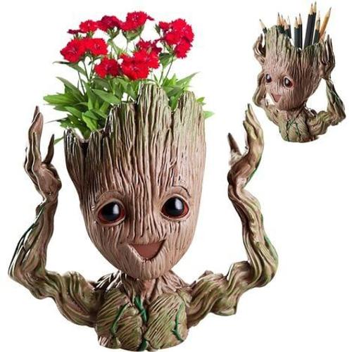 Baby Groot Pot De Fleur - Figurine D'action Pour Plantes Et Stylos Du Film Classique