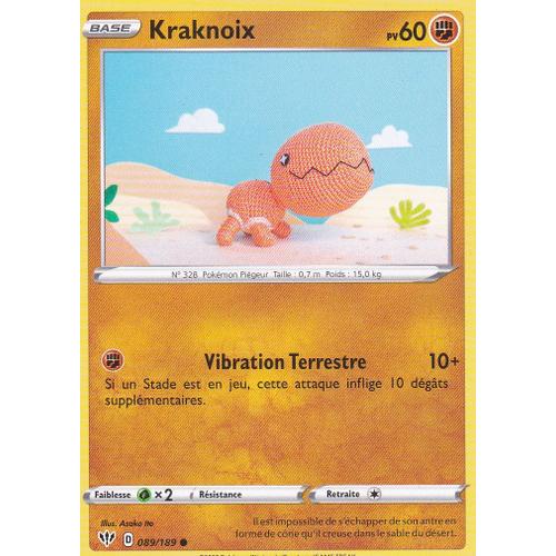 Carte Pokemon - Kraknoix 89/189 - Épée Et Bouclier 3 - Ténèbres Embrasées