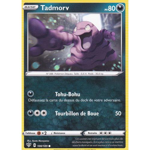 Carte Pokemon - Tadmorv - 100/189 - Épée Et Bouclier 3 Ténèbres Embrasées