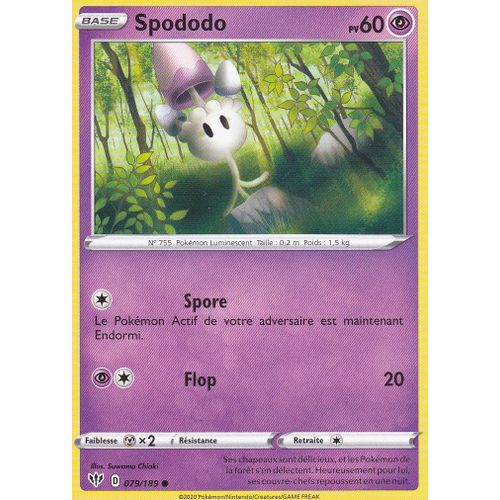 Carte Pokemon - Spododo - 79/189 - Épée Et Bouclier 3 Ténèbres Embrasées