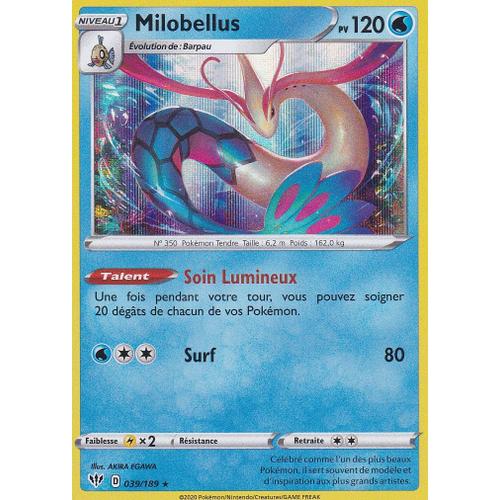 Carte Pokemon - Milobellus - 39/189 - Holo-Rare - Épée Et Bouclier 3 Ténèbres Embrasées