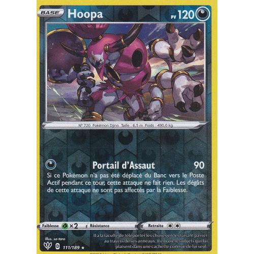 Carte Pokemon - Hoopa - 111/189 Holo-Reverse - Épée Et Bouclier 3 Ténèbres Embrasées