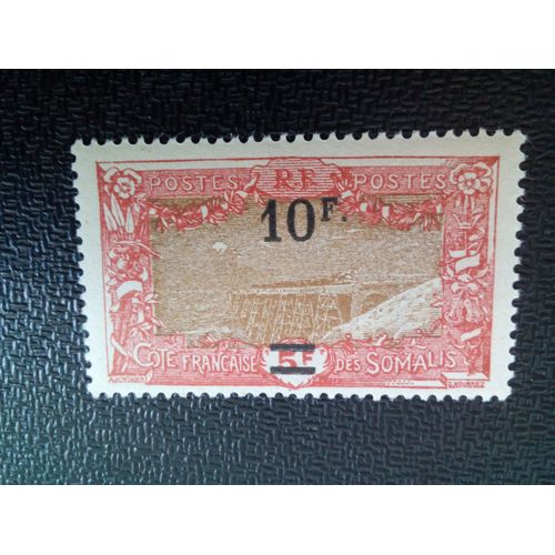 Timbre Côte Des Somalis - Protectorat Français Yt 120 Pont Ferroviaire Holl-Holl 1927 ( 200804 )
