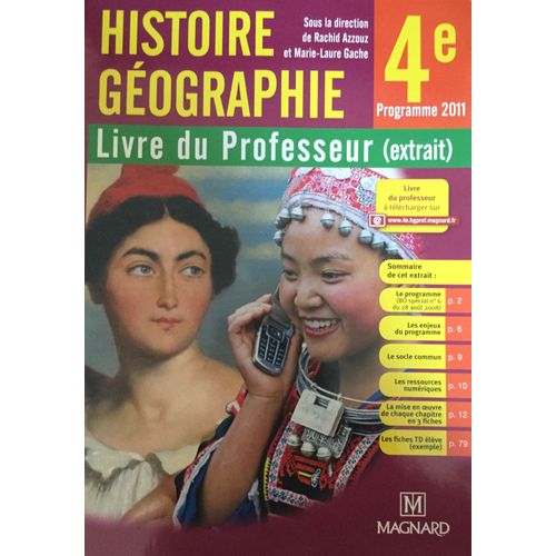 Histoire Géographie 4e Livre Du Professeur (Extrait)