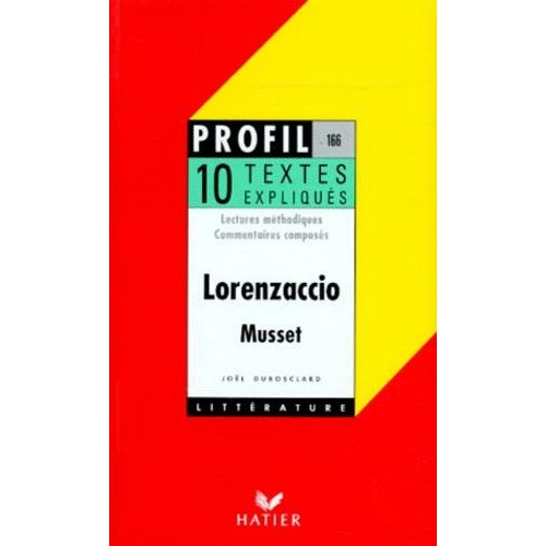 Lorenzaccio (1834), Musset - 10 Textes Expliqués