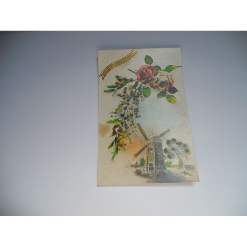 Theme Divers Carte Ancienne Couleur Sainte Catherine Moulin Rose Mimosa Edit M // N°554 //Be+