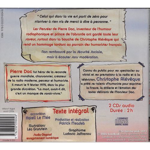 Pierre Dac Les Pensées Par Christophe Aleveque