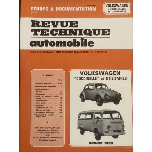 Revue Technique  Volkswagen Coccinelle Et Combi 1200 1300 1302 1303 1500 1302s 1303s  Camionnette, Bus, Pick Up, Combi Et Dérivés