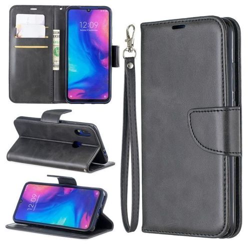 Pour Xiaomi Redmi Note 7/Xiaomi Redmi Note 7 Pro Housse Pochette Avec Support Antichoc Protection Rétro Haute Qualité Pu Cuir Noir