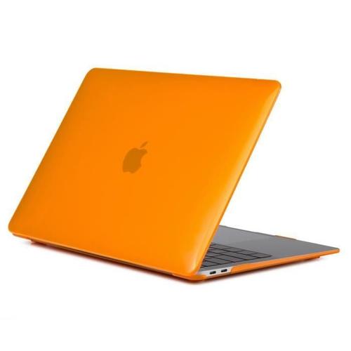 Pour Pour Coque MacBook Air 13 Pouces Laptop Modèle A1932 (2019-2018 avec Ecran Retina Touch ID) Rigide Housse de Protection -orange