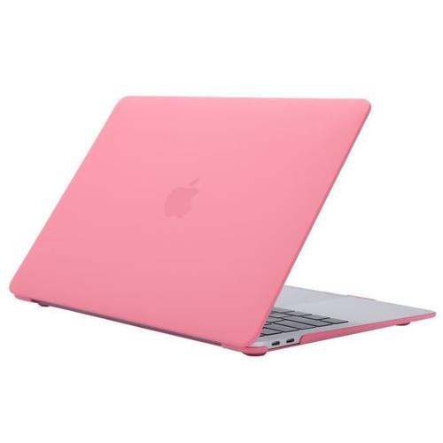 Pour Coque MacBook Air 13 Pouces Model A1932 (2018 Release) Anti Choc Rigide Étui de Protection Haute Qualité Housse -Rose