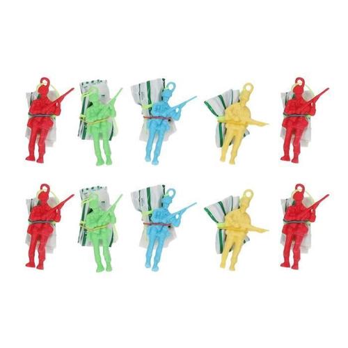 10 Pcs Parachute Jouet Pratique Durable Léger Solider En Plastique Mini Pour Bambin Enfants Jouet A Tirer - Jouet A Pousser