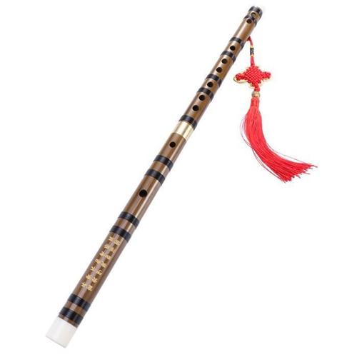 1 Pc Flûte Traditionnelle À La Main Chinois Bambou Professionnel Instrument De Musique Musical Pipe Flute A Bec - Kena - Quena