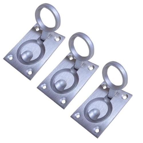 3 Pcs Poignée Anneaux De Tirage En Acier Inoxydable Durable Utilitaire Portable Porte Barque De Peche - Pieces Detachees