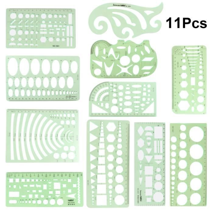11 Pcs Rgles Durable Stable Prcis Btiment Coffrage Rgle ... - 2
