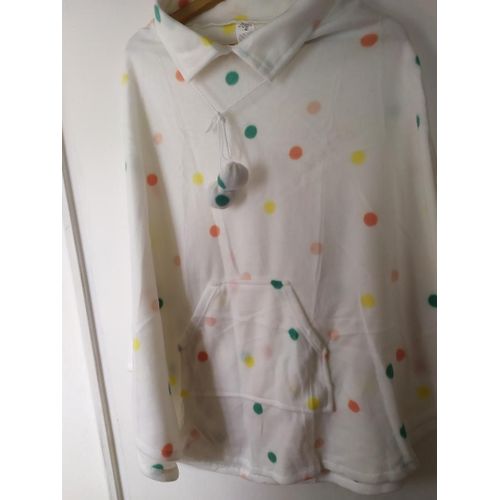 Poncho Polaire D'interieur Damart Taille L Femme Neuf