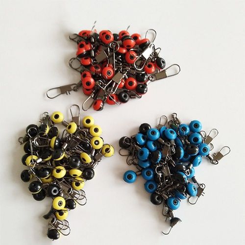 100 Pièces Ligne De Pêche À Crochet Pivote Tige Clip Connecteur Interlock Snap Connecteur Broche Roulement Pivotant Snap
