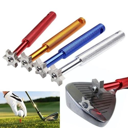 1 Pièces 6 Lames Golf Fer & Wedge Club Visage Rainure Outil Aiguiseur Nettoyant Pour V U Carré Golf Accessoires Fer Rainures