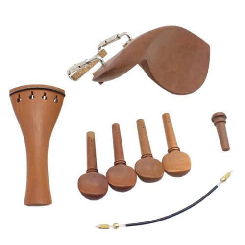 1 Jeu De Pièces De Violon En Palissandre 4/4 Accessoires De Violon Avec Cordes De Violon/Cheveux D'arc/Ponts/Arc/Cordes D'alto/Pièces De Violoncelle