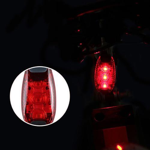 Lumière de vélo 3 couleurs LED étanche vélo vélo vélo lumière