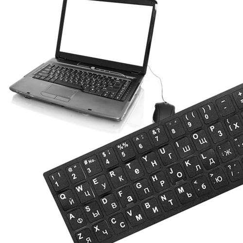 Autocollants de couverture de clavier russe pour Mac Book clavier d'ordinateur portable 10 \