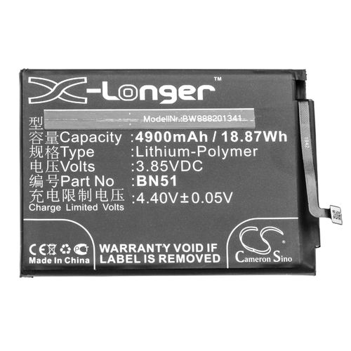 Vhbw Batterie Compatible Avec Xiaomi Redmi 8, 8a, M1908c3ic, M1908c3ie, M1908c3ig Smartphone (4900mah, 3,85v, Li-Polymère)