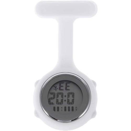 Montre D'infirmière Avec Broche ¿ Montre Gousset Numérique Multifonction, Montre D'infirmière En Silicone Avec Broche Médicale, Montre Portable Pour Ambulancier, Broche Médicale