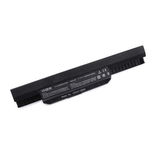 Vhbw Li-Ion Batterie 6600mah (11.1v) Noire Pour Ordinateur Asus K43, K43b, K43by, K43e, K43f, K43j, K43s, K43sj Comme 0b20-00x50as, 07g016h31875m.