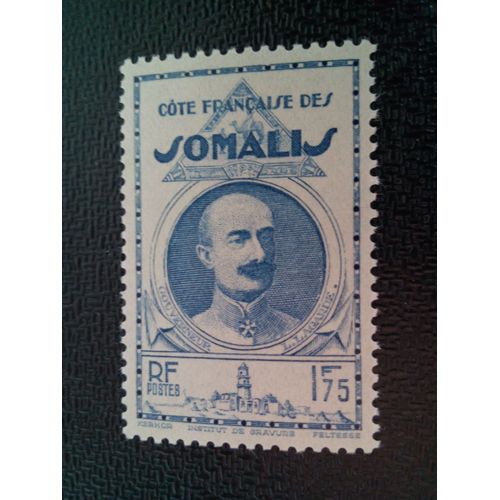 Timbre Côte Des Somalis - Protectorat Français Yt 164 Léonce Lagarde (1860-1936) 1938 ( 200804 )