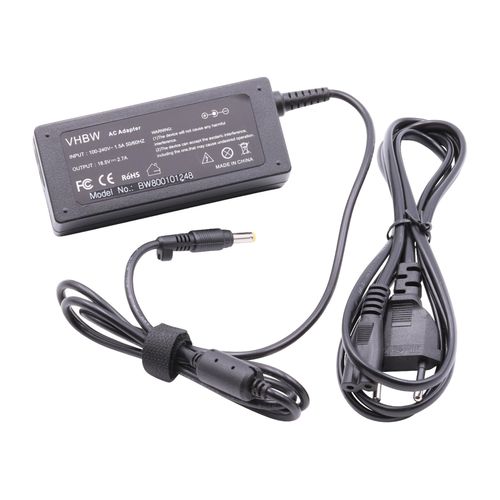 vhbw chargeur 220V pour ordinateur portable HP Pavilion DV2000, DV5000, DV611P, DV6200, DV6400, DV6500, DV9100 comme 239428-001, 239705-001.