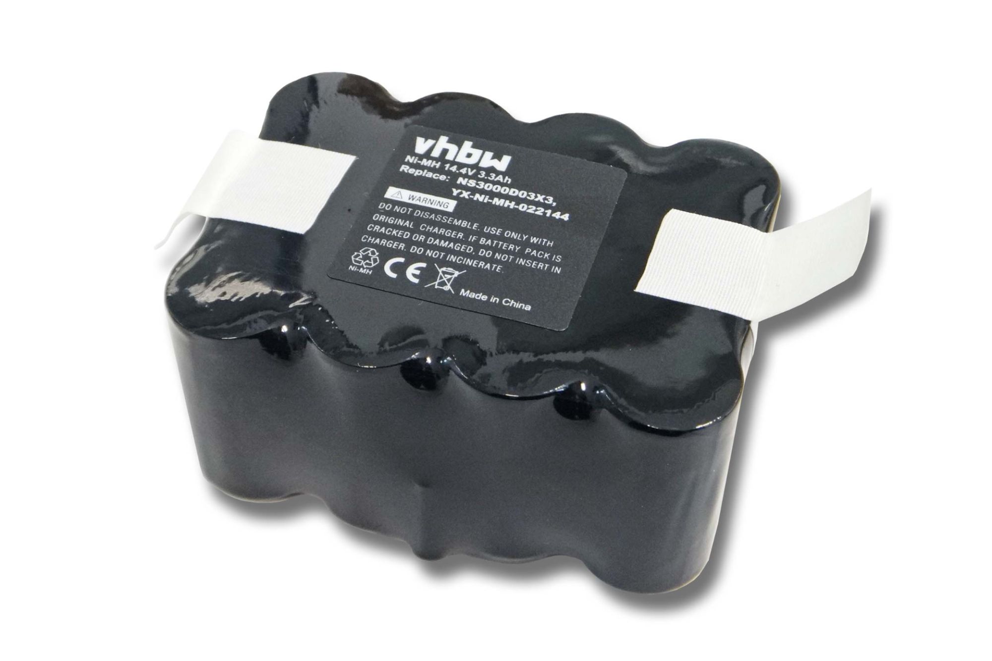 vhbw batterie NiMH 3300mAh (14.4V) pour aspirateur, Home Cleaner compatible avec Yoo Digital Iwip 1000, 600 remplace YX-Ni-MH-022144, NS3000D03X3.