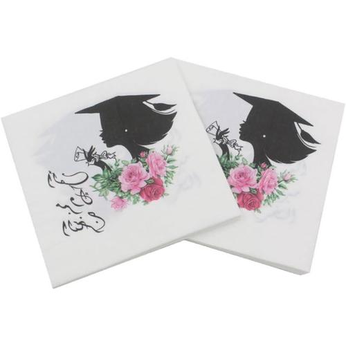 Comme Montré 40 Pièces Serviettes Imprimées Serviettes D'action De Graces Serviettes En Papier Impression Cofre Fort Safe Serviettes De Table Jetable Serviette En Papier Serviette De Table