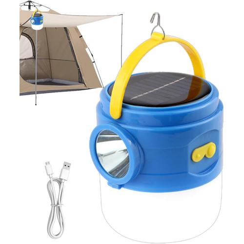 Multicolore Lampes De Tente De Camping, Lampe De Poche Solaire D'extérieur, Lampe De Poche Solaire Multifonctionnelle, Alimentée Par L'énergie Solaire Et Chargement Usb, Lampe De Tente Led Suspendue