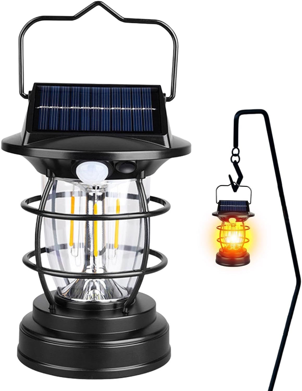 2 Lampes Solaires De Camping, Lanterne De Camping Solaire, Lampe Solaire De Camping, Lampe De Poche Solaire Étanche Et Portable, Rechargeable Par Usb, Kits De Survie Pour Équipement De Camping, Pour