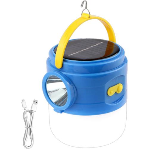 Un Lampe De Camping Rechargeable, Lampe De Camping Portable - Lampe De Poche Solaire | Lumière Multifonctionnelle À Énergie Solaire Et Chargement Usb, Lampe De Tente Led Suspendue Avec 3 Modes