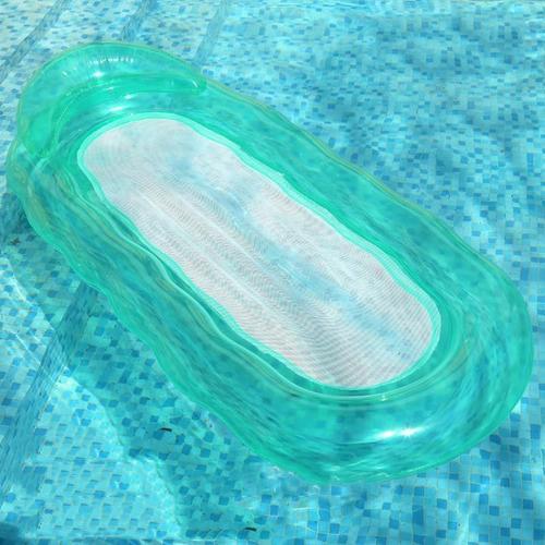 Vert Hamac Piscine, Matelas Hamac Piscine Matelas Piscine Pliable Matelas Gonflable Piscine Flottantes Hamac Lit Flottant Chaise Longue Gonflable 4-En-1 Hamac Flottantes Hamac Flotteur