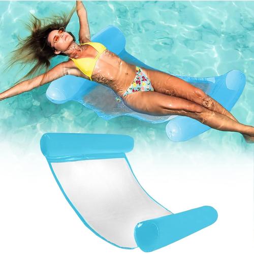 Hamac Flottant, 4 En 1 Hamac Gonflable Piscine, Flottant Hamac Gonflable, Fauteuil Gonflable Pour Adultes Et Enfants,Pliable Flottantes Hamac, Pour Plage Partie Vacances